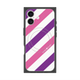 Premium Square Case with MagSafe［ Big Stripe - Purple × Pink ］