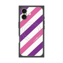 Premium Square Case with MagSafe［ Big Stripe - Purple × Pink ］