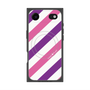 Premium Square Case with MagSafe［ Big Stripe - Purple × Pink ］
