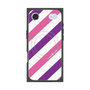 Premium Square Case with MagSafe［ Big Stripe - Purple × Pink ］