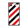 Premium Square Case with MagSafe［ Big Stripe - Red × Black ］
