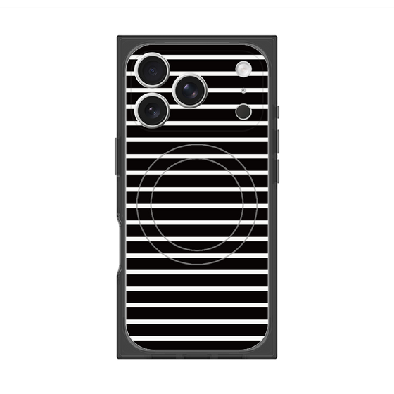 Premium Square Case with MagSafe［ Middle Border - Black ］