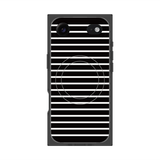 Premium Square Case with MagSafe［ Middle Border - Black ］