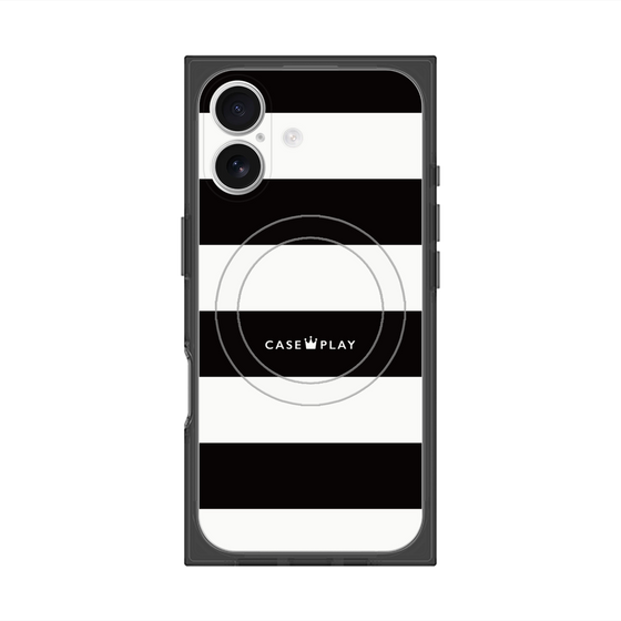 Premium Square Case with MagSafe［ Big Border - Black ］