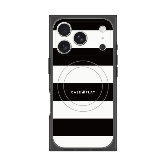 Premium Square Case with MagSafe［ Big Border - Black ］