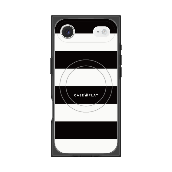 Premium Square Case with MagSafe［ Big Border - Black ］