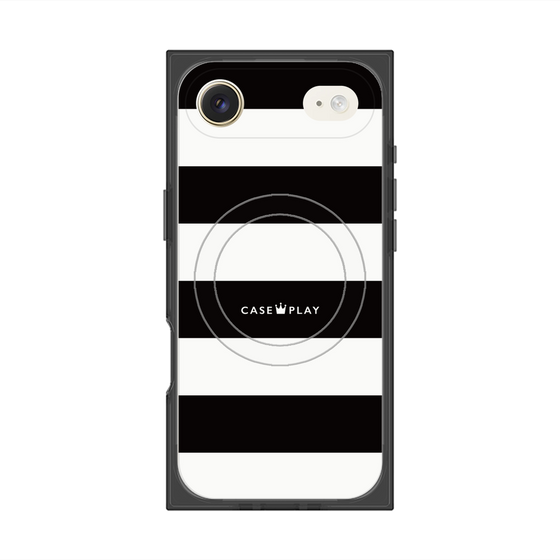 Premium Square Case with MagSafe［ Big Border - Black ］