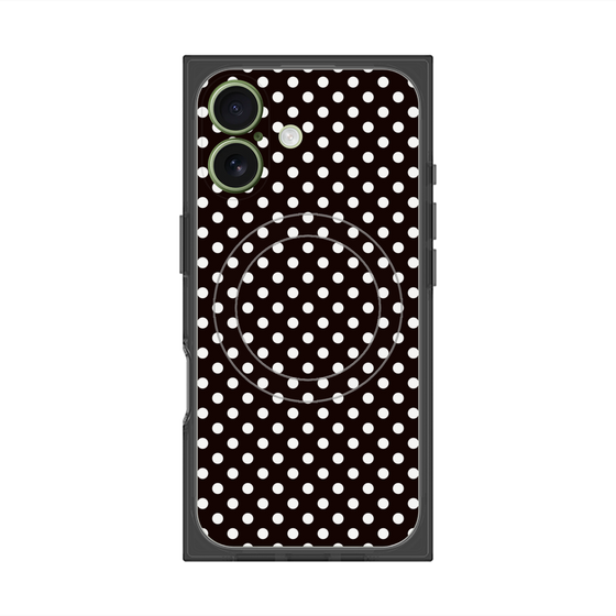 Premium Square Case with MagSafe［ Small Dot - Black ］