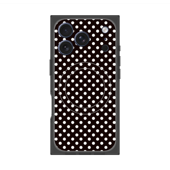 Premium Square Case with MagSafe［ Small Dot - Black ］