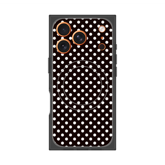 Premium Square Case with MagSafe［ Small Dot - Black ］