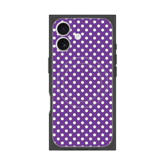 Premium Square Case with MagSafe［ Small Dot - Purple ］