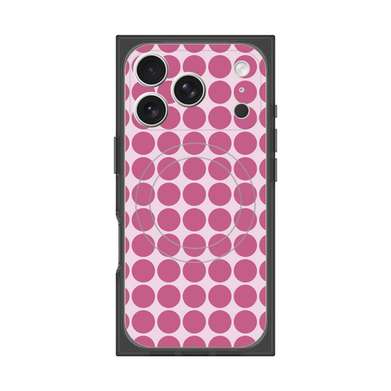 Premium Square Case with MagSafe［ Big Dot - Pink ］