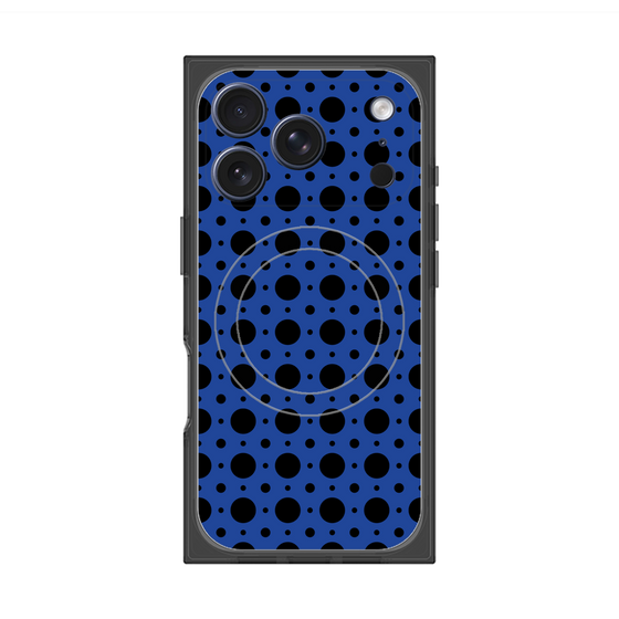 Premium Square Case with MagSafe［ Shower Dot - Blue ］