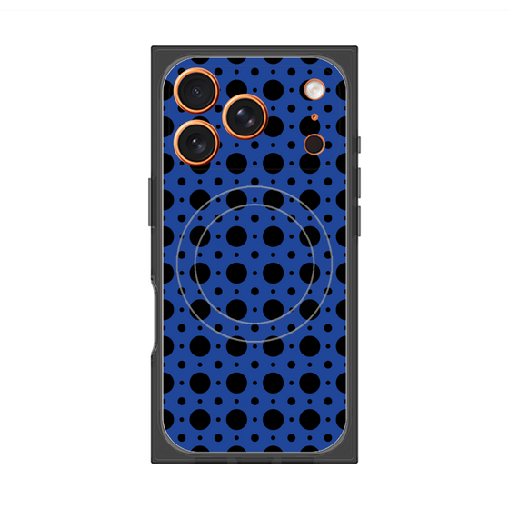 Premium Square Case with MagSafe［ Shower Dot - Blue ］