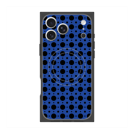 Premium Square Case with MagSafe［ Shower Dot - Blue ］