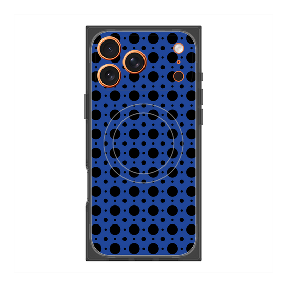 Premium Square Case with MagSafe［ Shower Dot - Blue ］