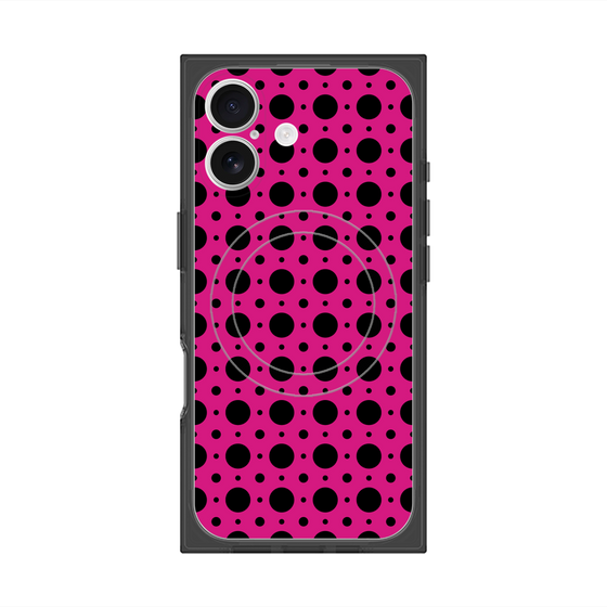 Premium Square Case with MagSafe［ Shower Dot - Pink ］