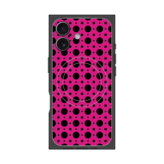 Premium Square Case with MagSafe［ Shower Dot - Pink ］