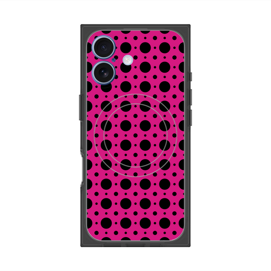 Premium Square Case with MagSafe［ Shower Dot - Pink ］