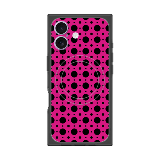 Premium Square Case with MagSafe［ Shower Dot - Pink ］