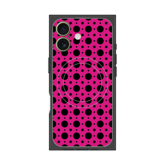 Premium Square Case with MagSafe［ Shower Dot - Pink ］