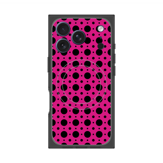 Premium Square Case with MagSafe［ Shower Dot - Pink ］