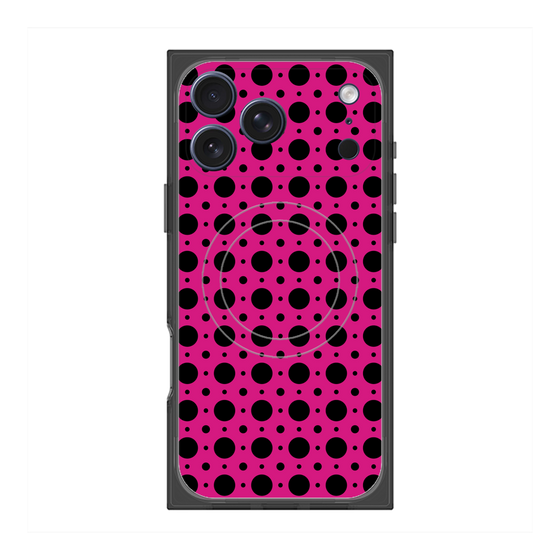 Premium Square Case with MagSafe［ Shower Dot - Pink ］