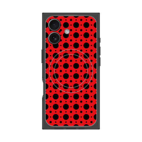 Premium Square Case with MagSafe［ Shower Dot - Red ］