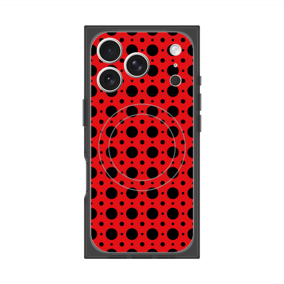 Premium Square Case with MagSafe［ Shower Dot - Red ］