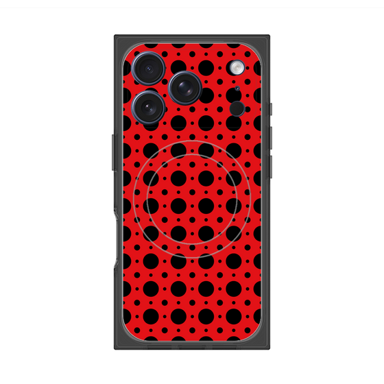 Premium Square Case with MagSafe［ Shower Dot - Red ］
