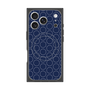 Premium Square Case with MagSafe［ Dot Circle - Navy ］