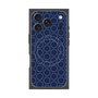 Premium Square Case with MagSafe［ Dot Circle - Navy ］