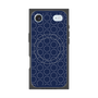 Premium Square Case with MagSafe［ Dot Circle - Navy ］