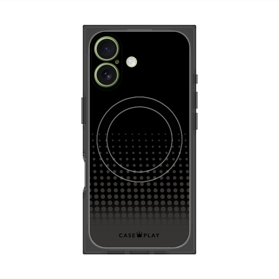 Premium Square Case with MagSafe［ Dot Gradation - Black ］