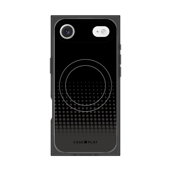 Premium Square Case with MagSafe［ Dot Gradation - Black ］
