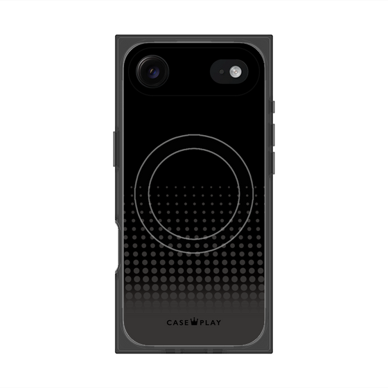 Premium Square Case with MagSafe［ Dot Gradation - Black ］