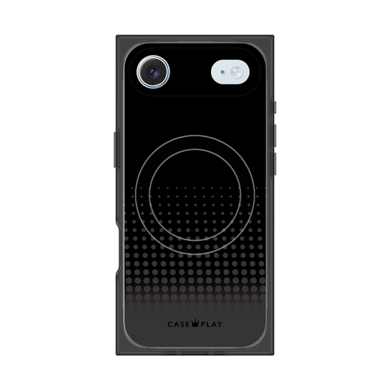 Premium Square Case with MagSafe［ Dot Gradation - Black ］