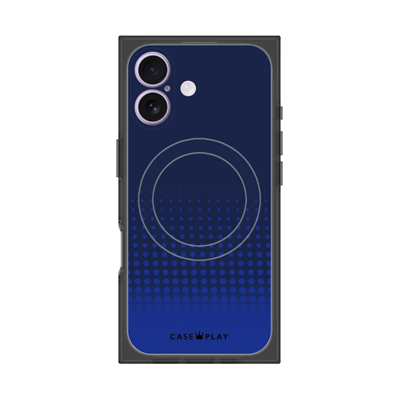 Premium Square Case with MagSafe［ Dot Gradation - Blue ］