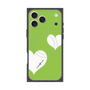 Premium Square Case with MagSafe［ Two Hearts - Green ］