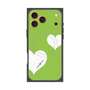 Premium Square Case with MagSafe［ Two Hearts - Green ］