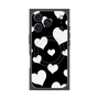 Premium Square Case with MagSafe［ Dot Hearts - Black ］