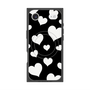 Premium Square Case with MagSafe［ Dot Hearts - Black ］