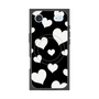 Premium Square Case with MagSafe［ Dot Hearts - Black ］