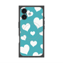 Premium Square Case with MagSafe［ Dot Hearts - Blue ］