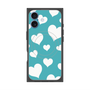 Premium Square Case with MagSafe［ Dot Hearts - Blue ］