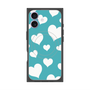 Premium Square Case with MagSafe［ Dot Hearts - Blue ］