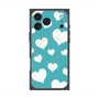 Premium Square Case with MagSafe［ Dot Hearts - Blue ］