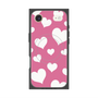 Premium Square Case with MagSafe［ Dot Hearts - Pink ］
