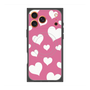 Premium Square Case with MagSafe［ Dot Hearts - Pink ］