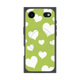 Premium Square Case with MagSafe［ Dot Hearts - Green ］